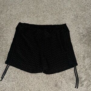 Black SHEIN short with ties